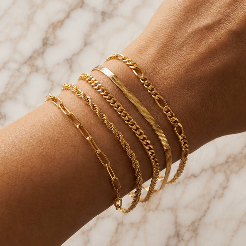 Bracelet set 5 pièces en or