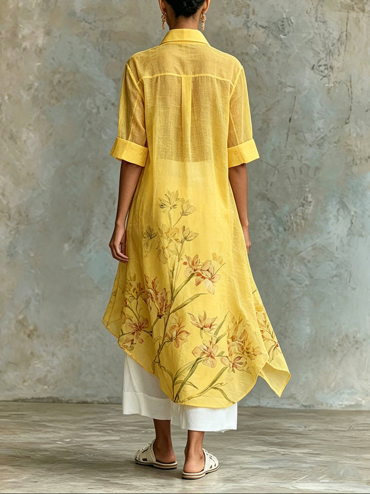 Margaux | Ensemble Robe Midi Fleurie