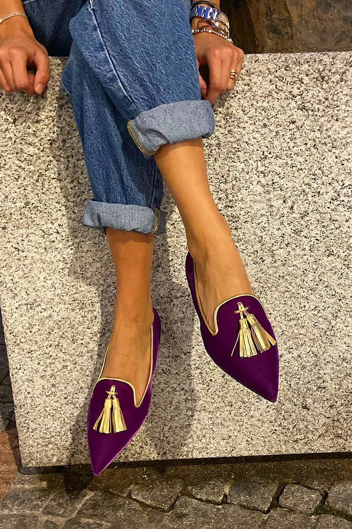 Portia | Mocassins à franges boho