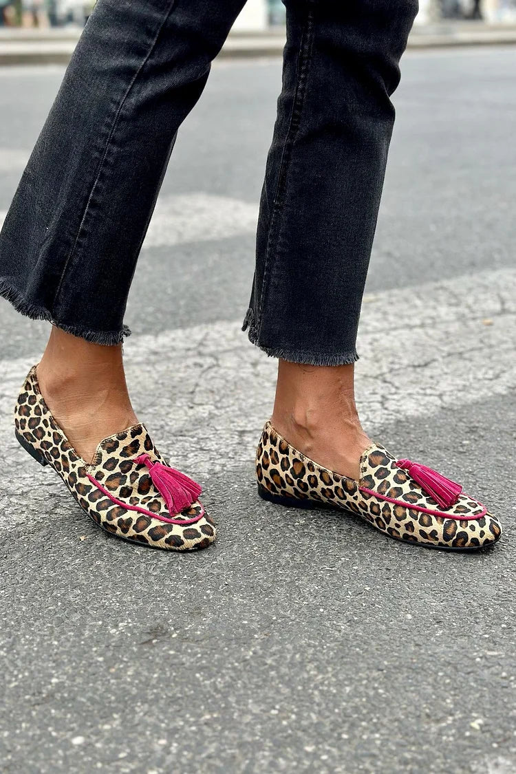 Rihanna | Mocassins à motif léopard
