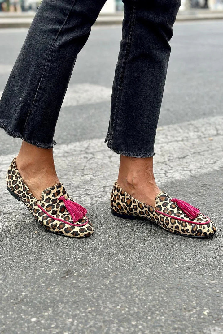 Rihanna | Mocassins à motif léopard