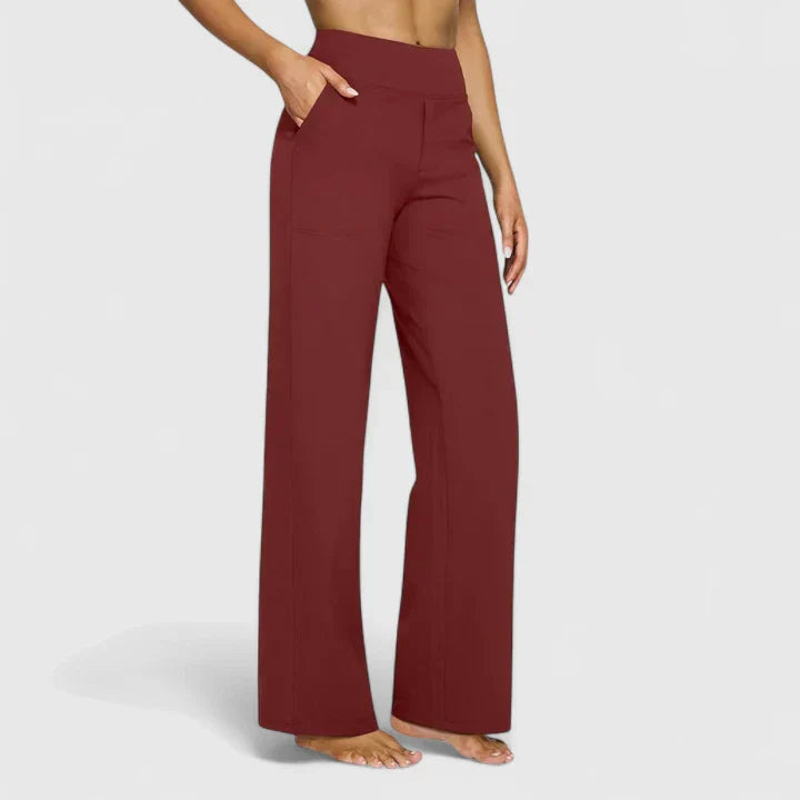 Pantalon Taille Haute Droite