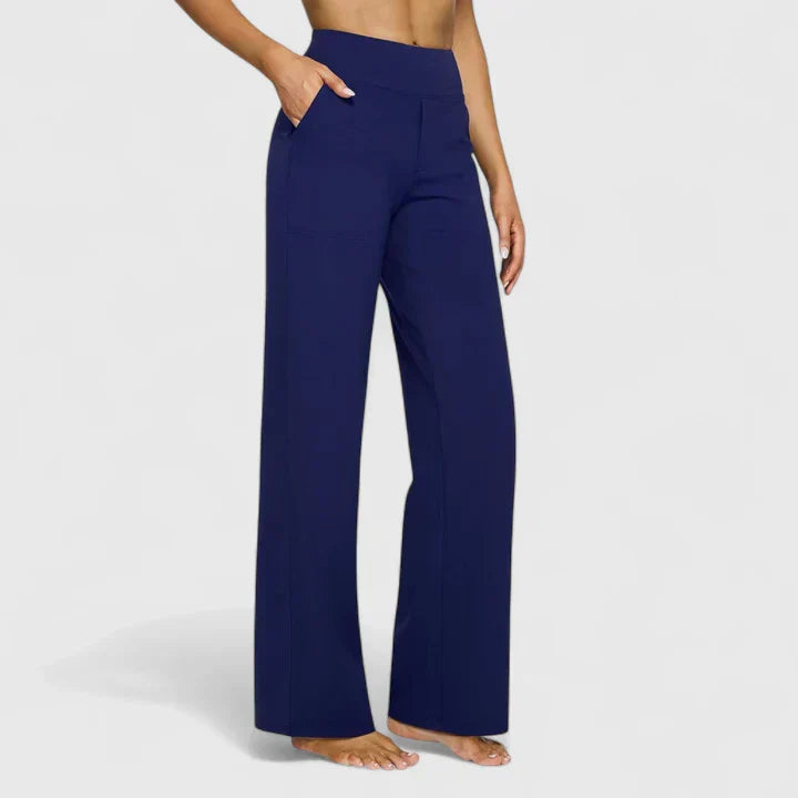 Pantalon Taille Haute Droite