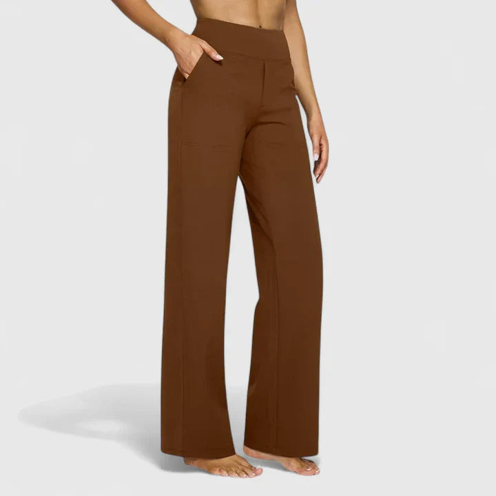 Pantalon Taille Haute Droite