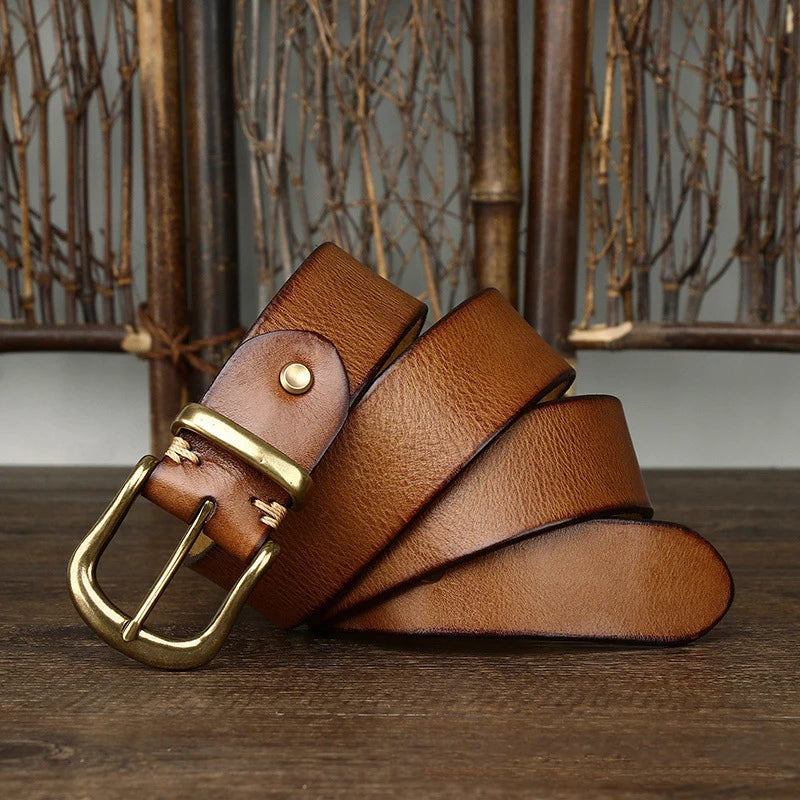 Ceinture Classique Ares en Cuir Fait Main – Style Premium Durable Décontracté et Formel
