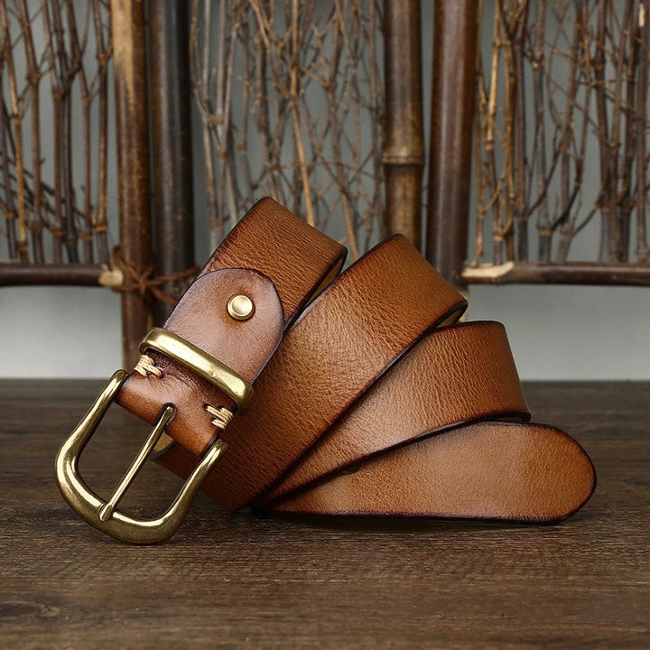 Ceinture Classique Ares en Cuir Fait Main – Style Premium Durable Décontracté et Formel