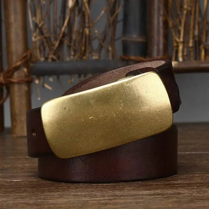 Ceinture Hercules à Boucle en Laiton – Accessoire Polyvalent Décontracté et Formel