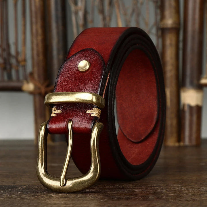 Ceinture Classique Ares en Cuir Fait Main – Style Premium Durable Décontracté et Formel