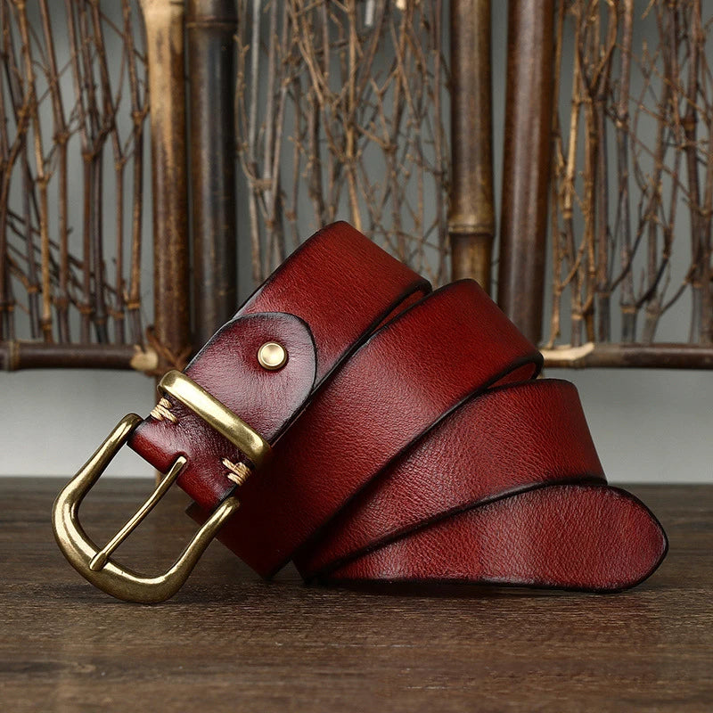 Ceinture Classique Ares en Cuir Fait Main – Style Premium Durable Décontracté et Formel