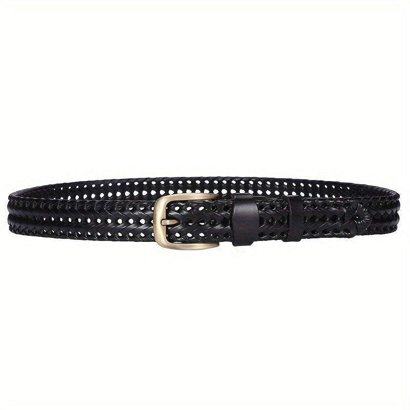 Ceinture Homme en Cuir Tressé Premium - Accessoire Décontracté Élégant