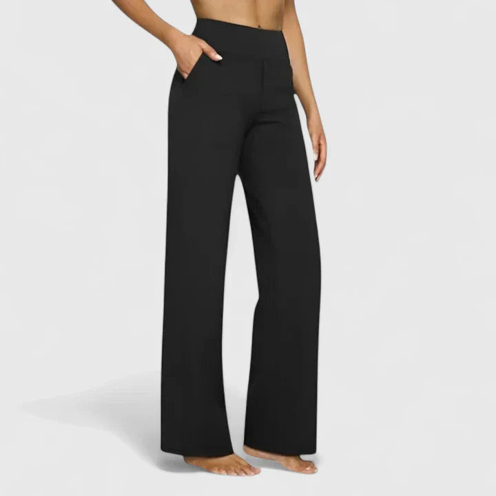 Pantalon Taille Haute Droite