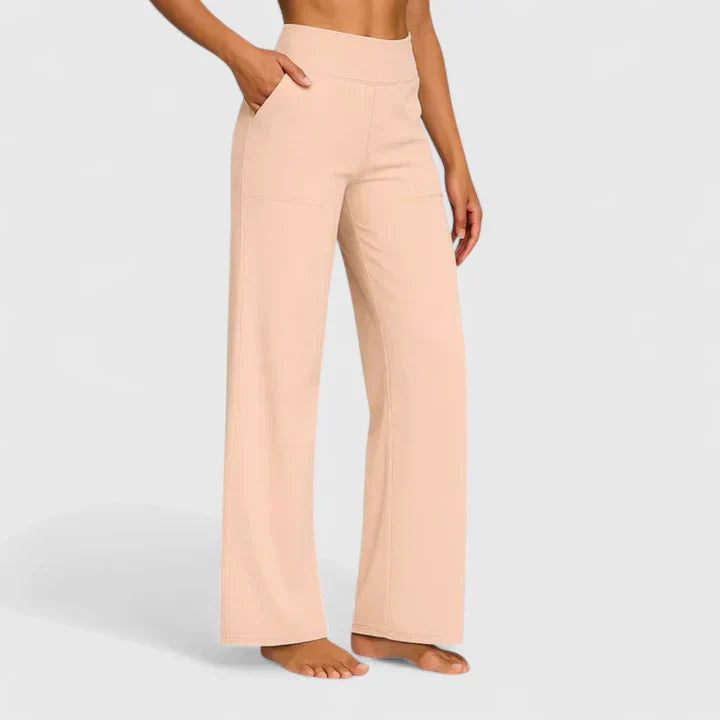 Pantalon Taille Haute Droite