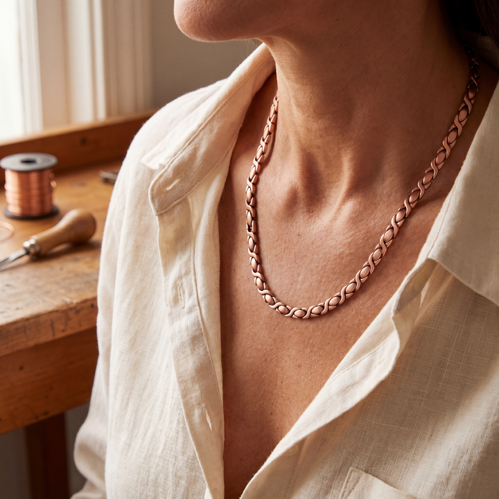 Collier en cuivre de cèdre de Vera