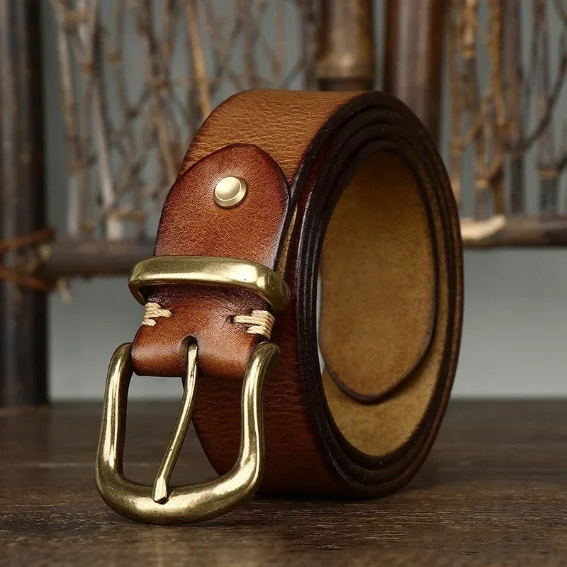 Ceinture Classique Ares en Cuir Fait Main – Style Premium Durable Décontracté et Formel