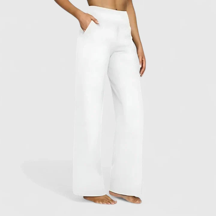 Pantalon Taille Haute Droite
