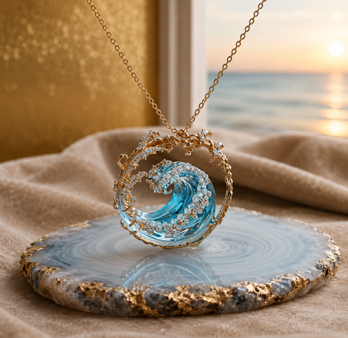Collier avec pendentif “Promesse de l’Océan”
