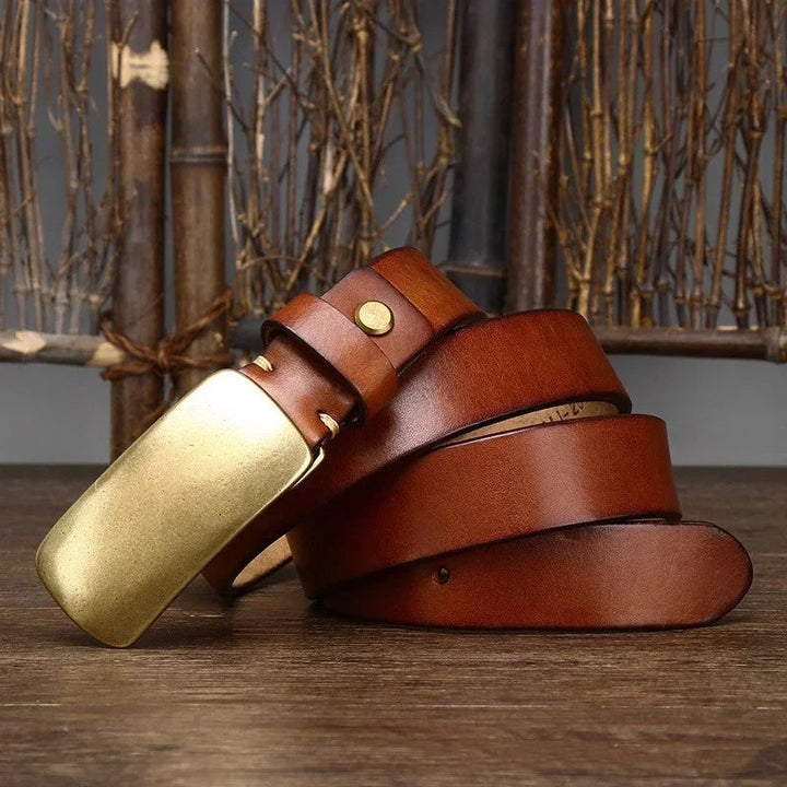 Ceinture Hercules à Boucle en Laiton – Accessoire Polyvalent Décontracté et Formel
