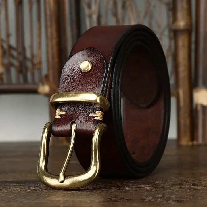 Ceinture Classique Ares en Cuir Fait Main – Style Premium Durable Décontracté et Formel