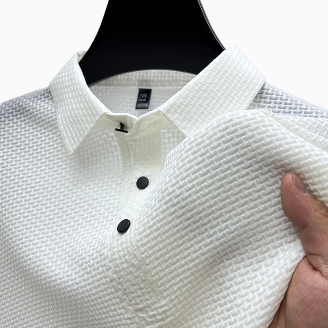 Polo Homme Texturé Premium – Maille Moderne et Élégante