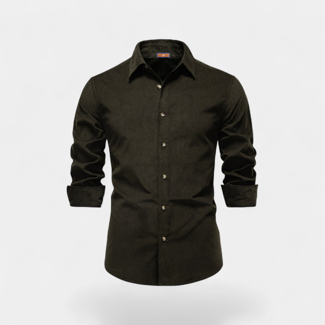 Chemise homme coton velours côtelé – Business casual raffiné