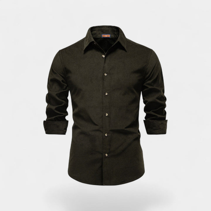 Chemise homme coton velours côtelé – Business casual raffiné