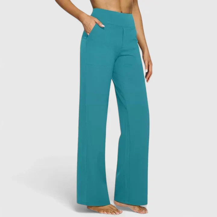 Pantalon Taille Haute Droite