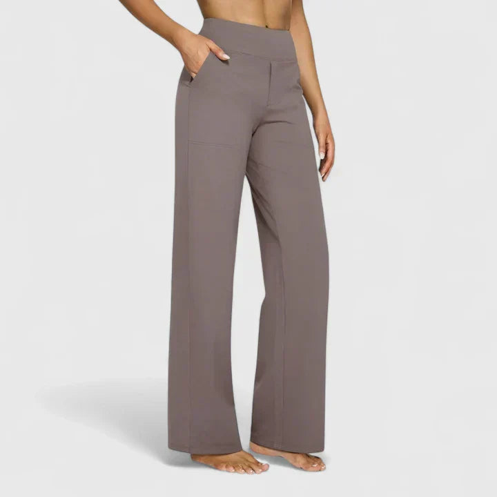 Pantalon Taille Haute Droite