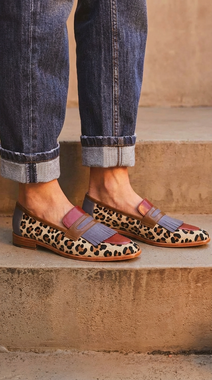 Zelda | Mocassin Élégant Léopard