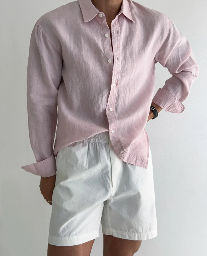 Chemise Homme Légère Boutonnée – Manches Longues Coupe Décontractée