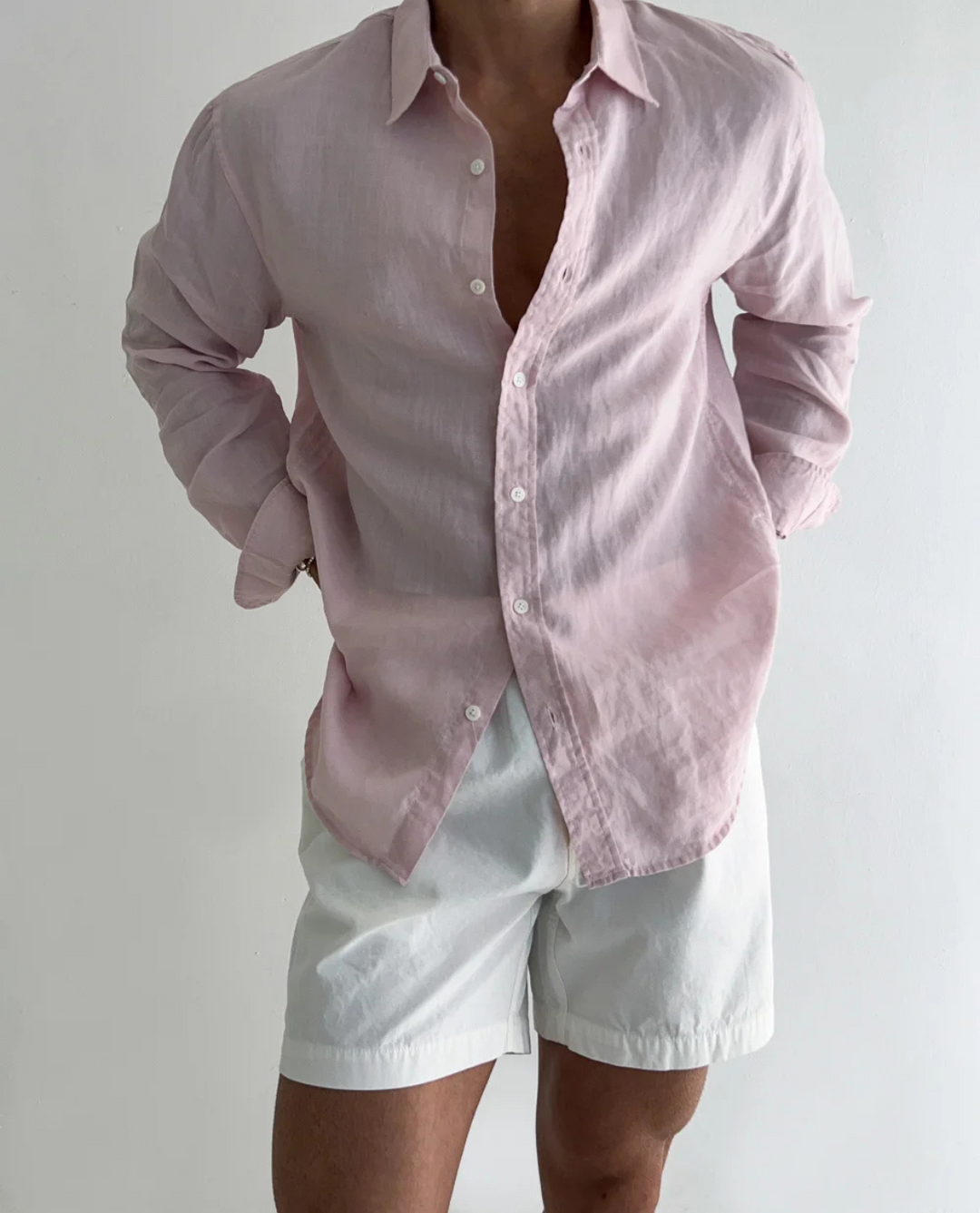 Chemise Homme Légère Boutonnée – Manches Longues Coupe Décontractée