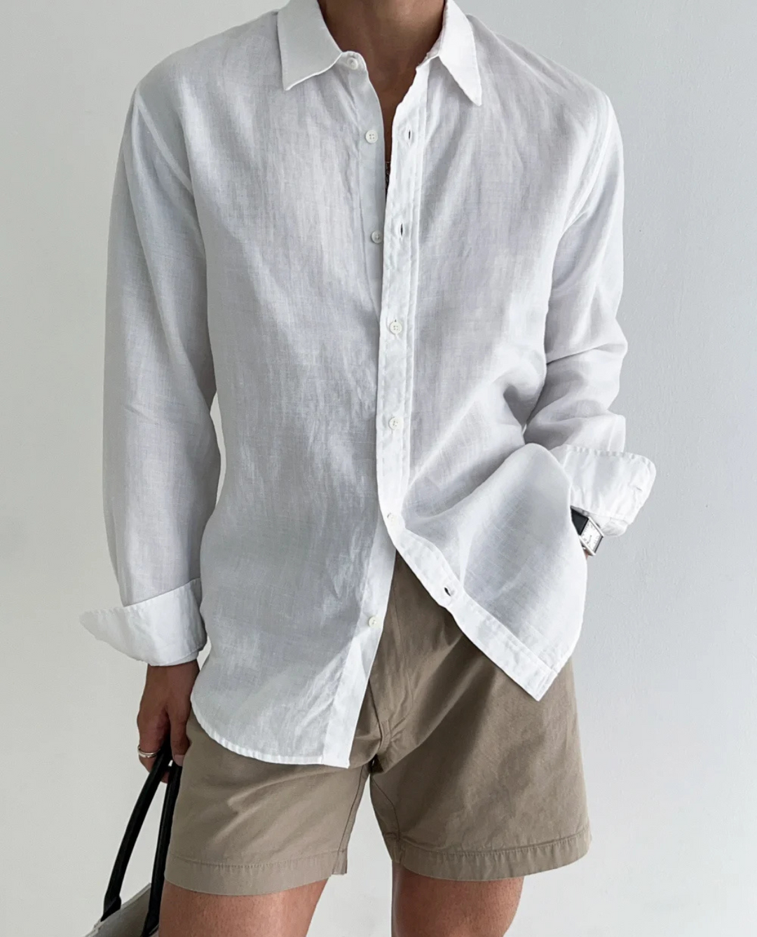 Chemise Homme Légère Boutonnée – Manches Longues Coupe Décontractée