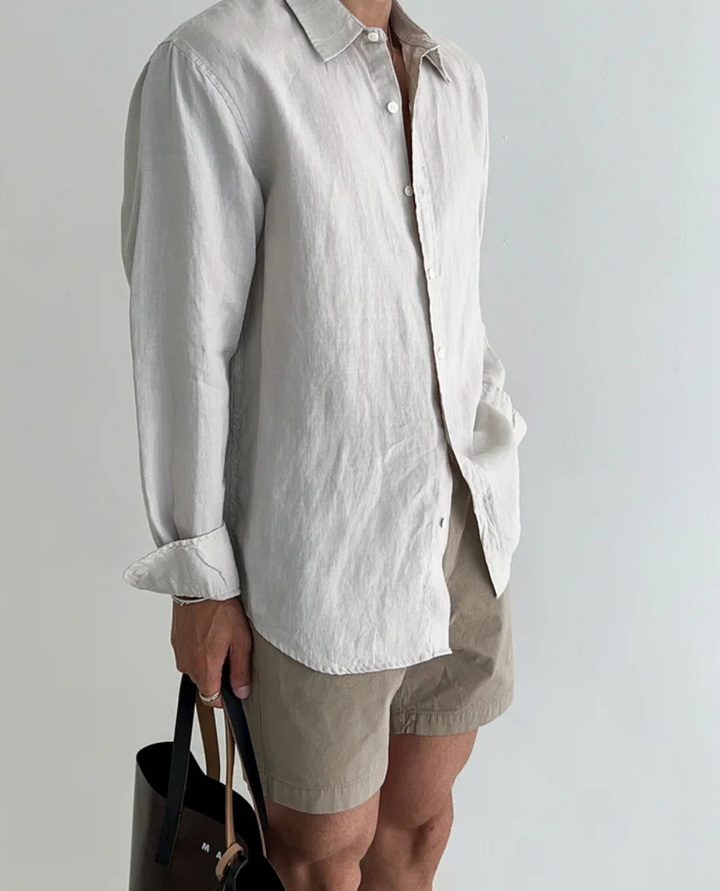 Chemise Homme Légère Boutonnée – Manches Longues Coupe Décontractée