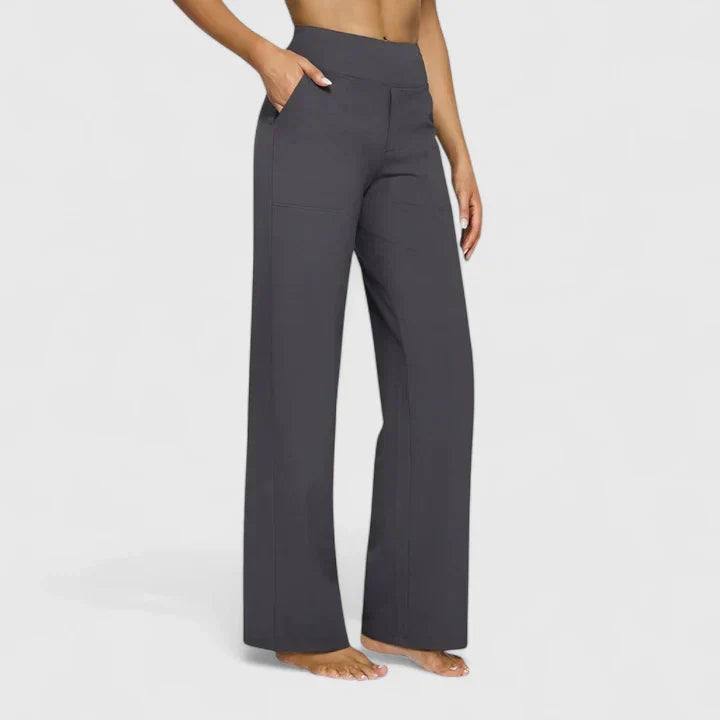 Pantalon Taille Haute Droite