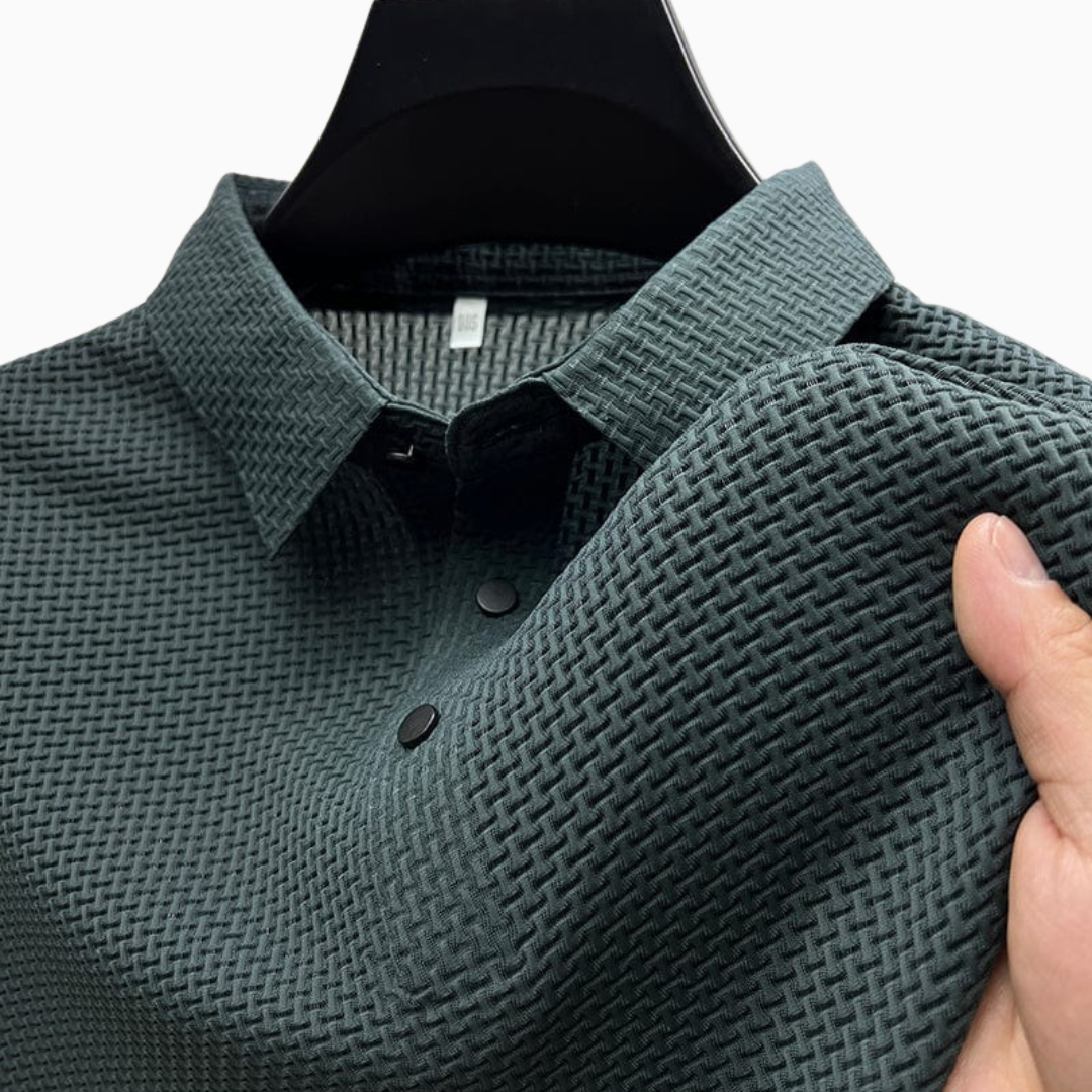 Polo Homme Texturé Premium – Maille Moderne et Élégante