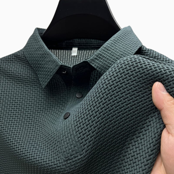 Polo Homme Texturé Premium – Maille Moderne et Élégante