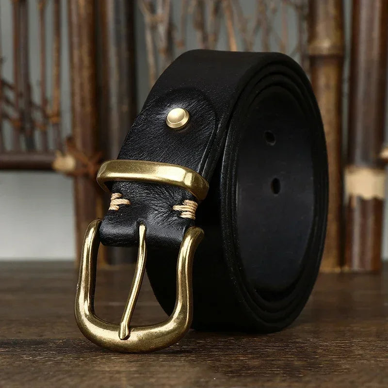 Ceinture Classique Ares en Cuir Fait Main – Style Premium Durable Décontracté et Formel