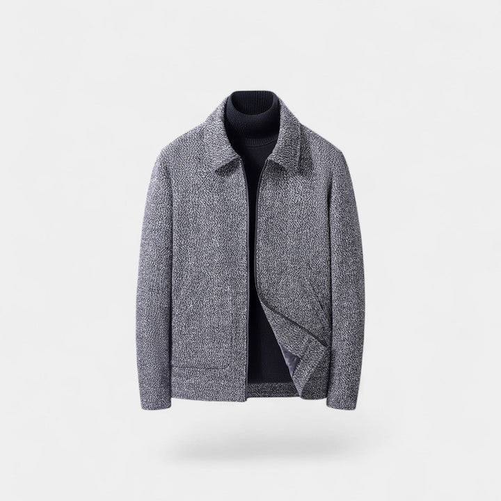 Manteau en Laine Homme Col Montant – Élégance Moderne Tailleur