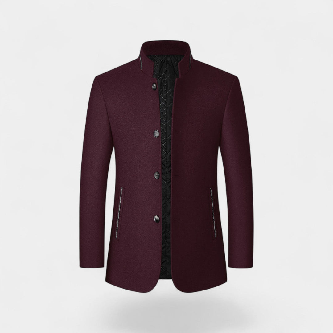 Riche | Manteau homme en laine à col montant