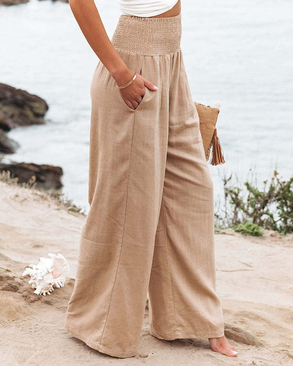Pantalon Lin Été Femme