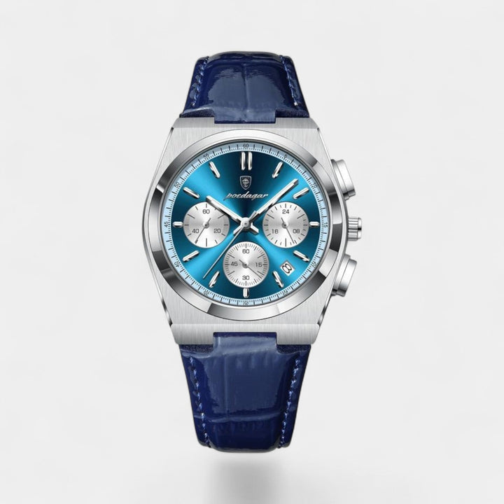 Montre pour Homme en Cuir – Quartz 41 mm Multi-Fonction