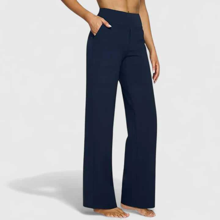 Pantalon Taille Haute Droite