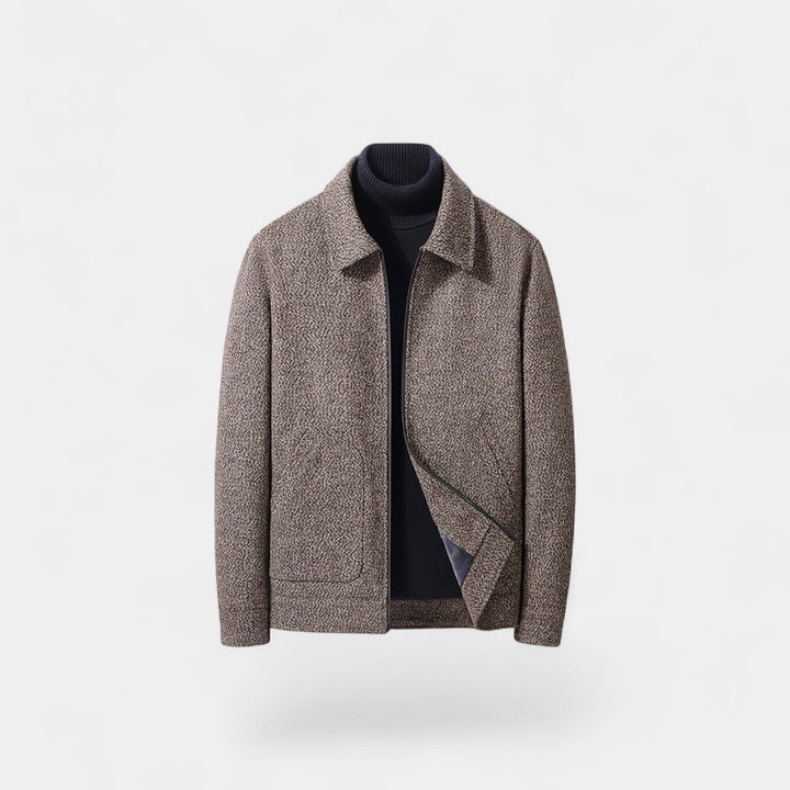 Manteau en Laine Homme Col Montant – Élégance Moderne Tailleur