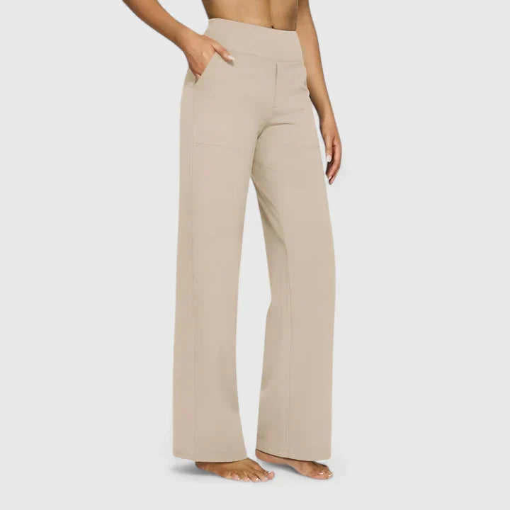Pantalon Taille Haute Droite