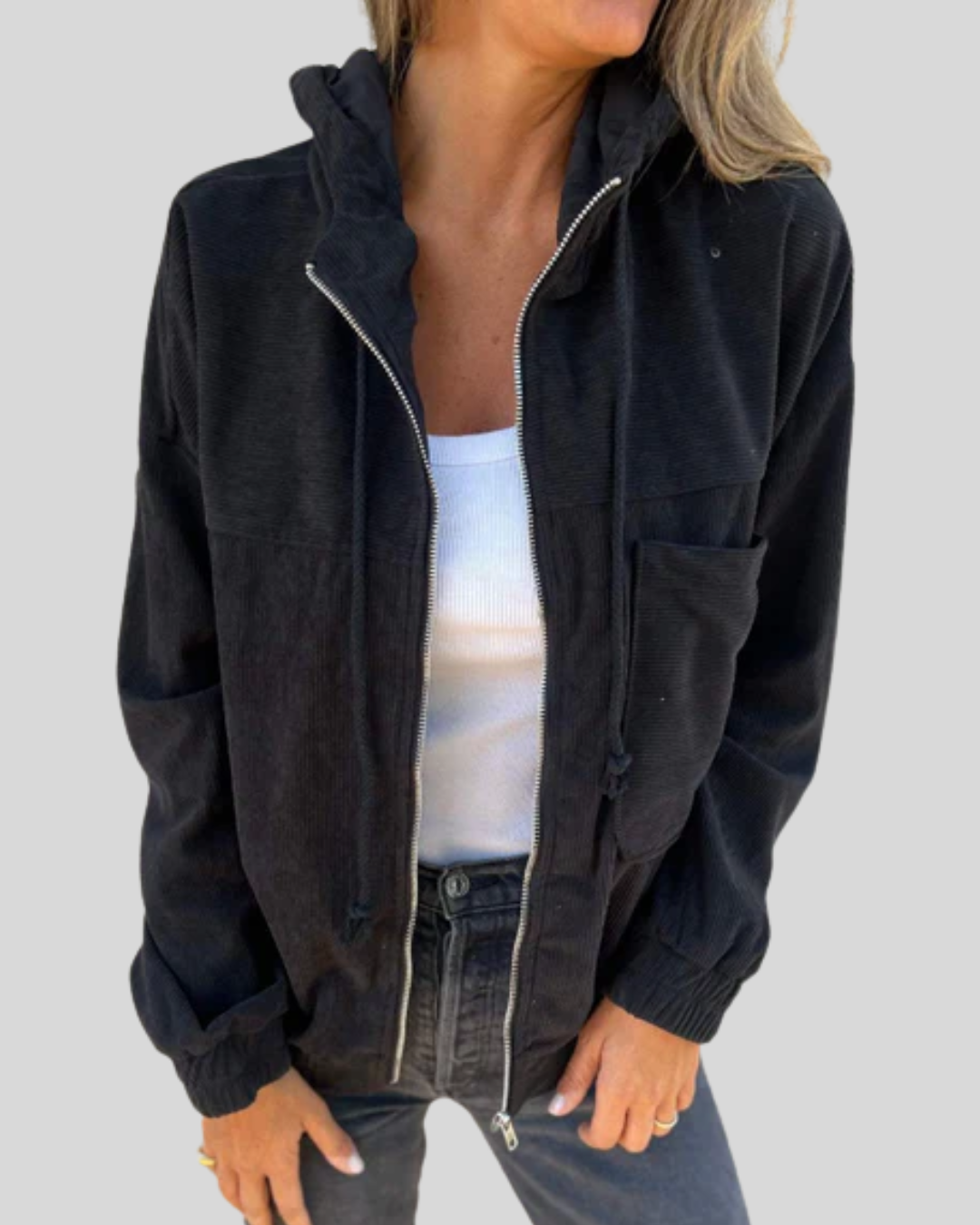 Delphine | Gilet zippé doux