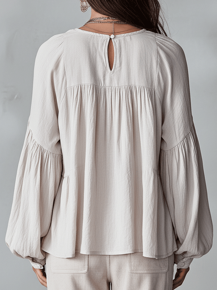 Blouse bohème femme à volants – Style vintage léger et romantique