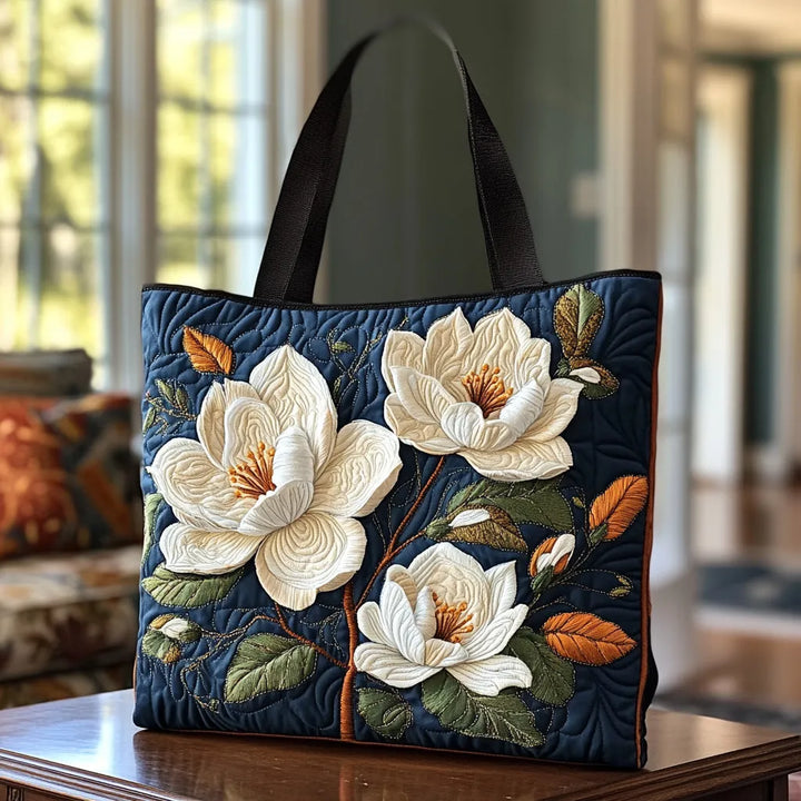 Sac matelassé fait main - Magnolie délicate