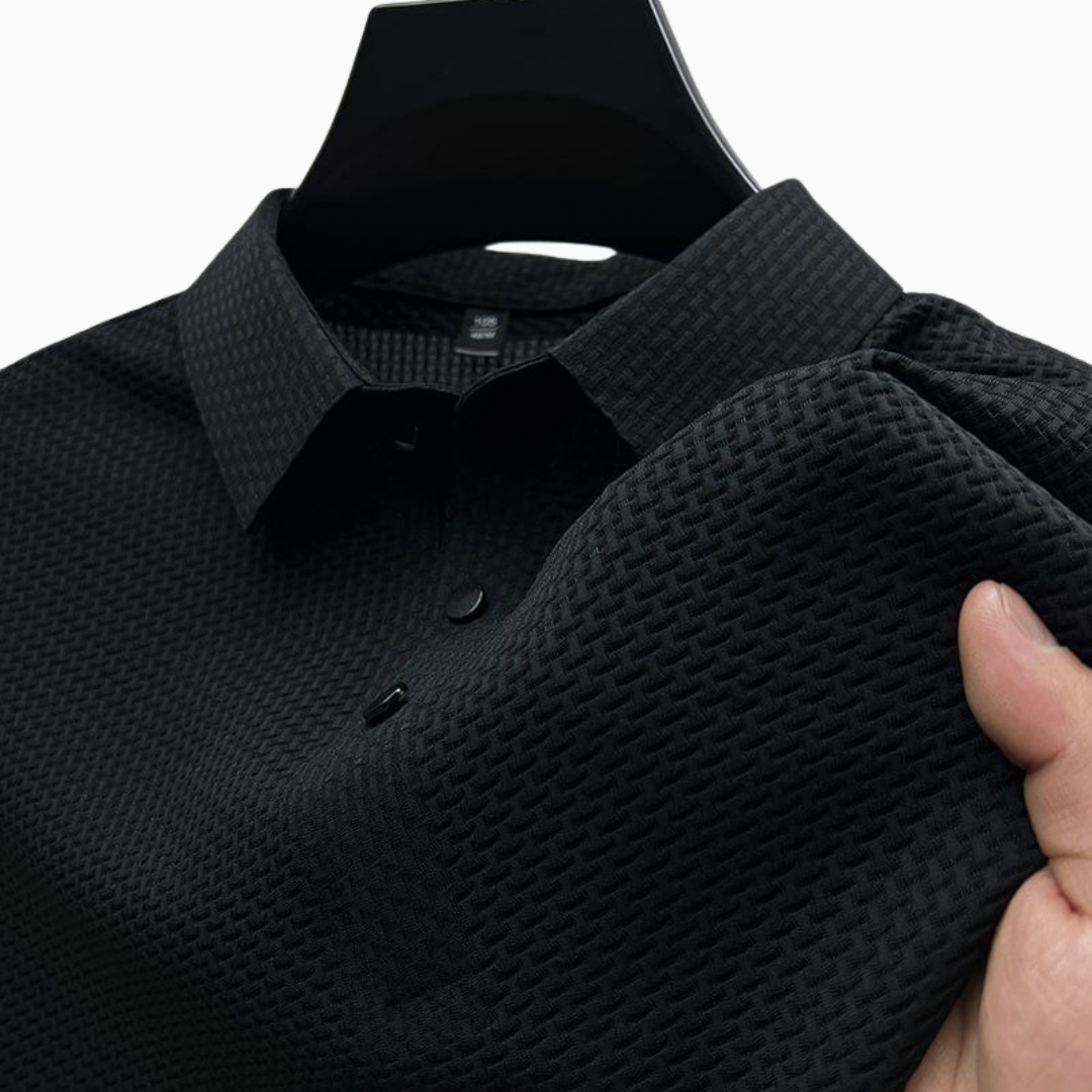 Polo Homme Texturé Premium – Maille Moderne et Élégante