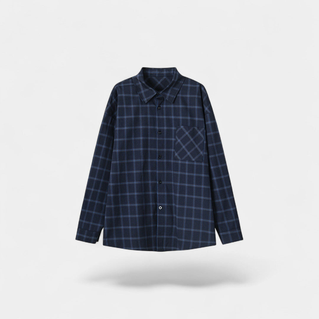 Chemise Casual Homme en Matière Technique – Coupe Ample à Revers