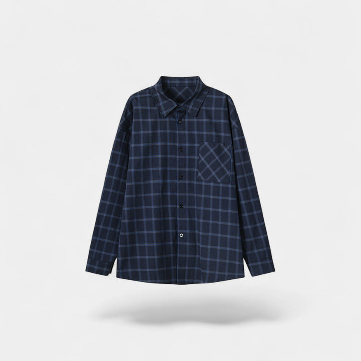 Chemise Casual Homme en Matière Technique – Coupe Ample à Revers