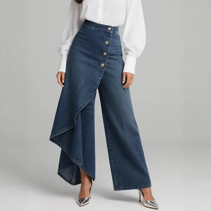 Pantalon Faux Denim Femme